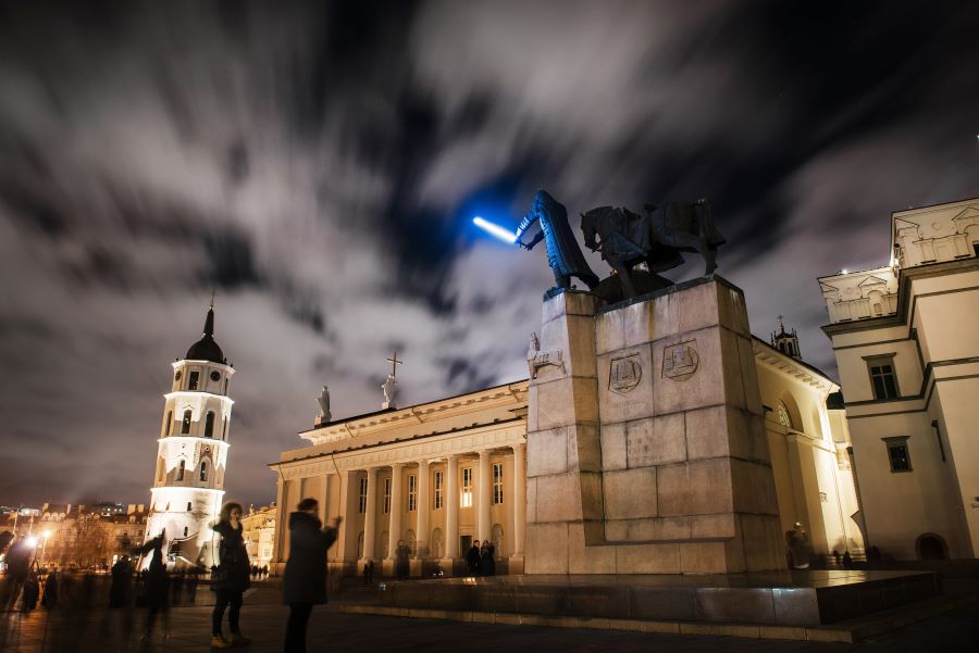A picture from Vilnius Festival of Lights 2020. © Go Vilnius. 