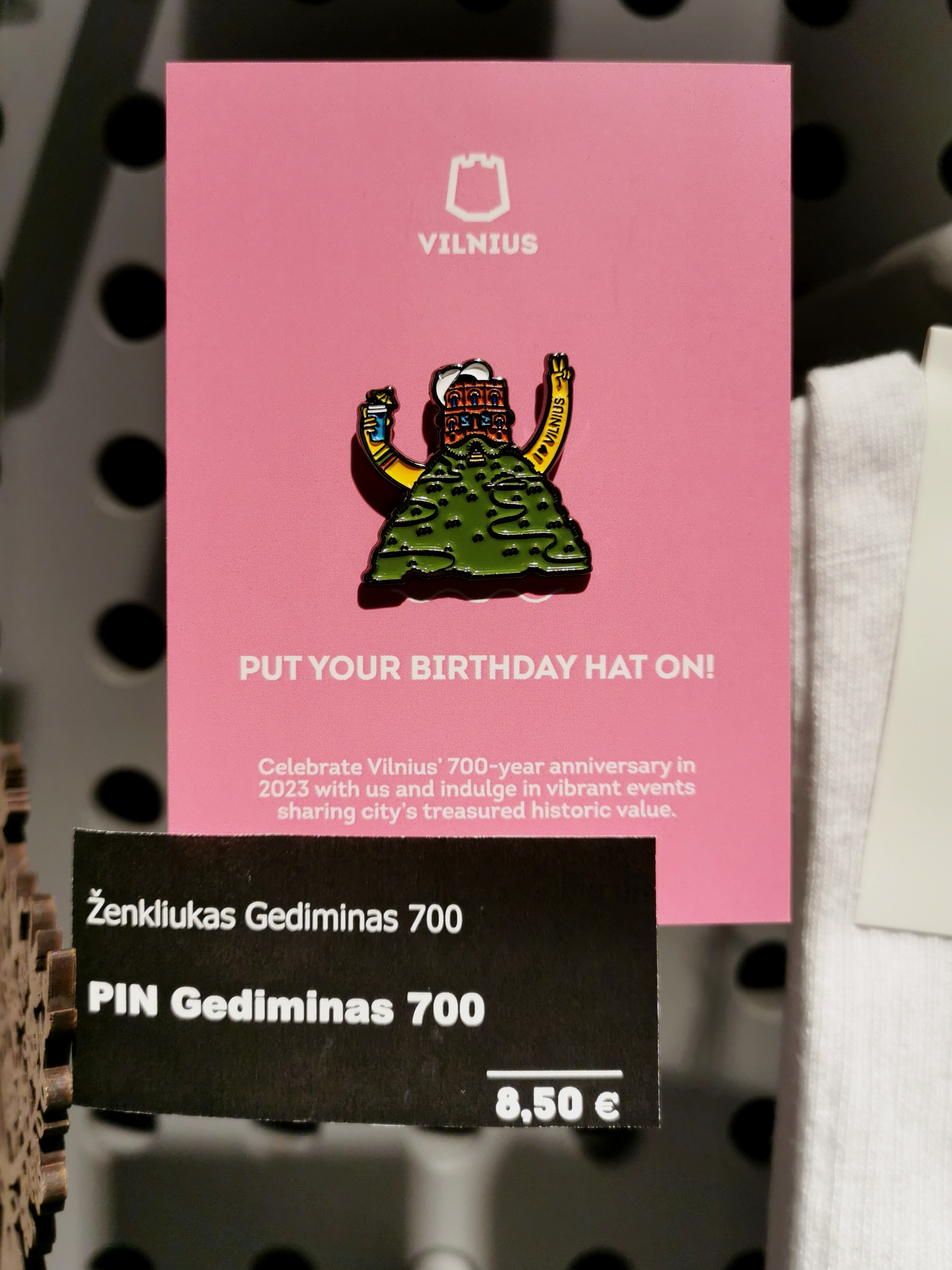 Pins for Vilnius birthday by Go Vilnius