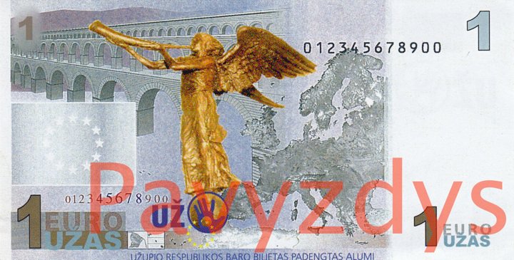 eurouzas uzupis currency example 
