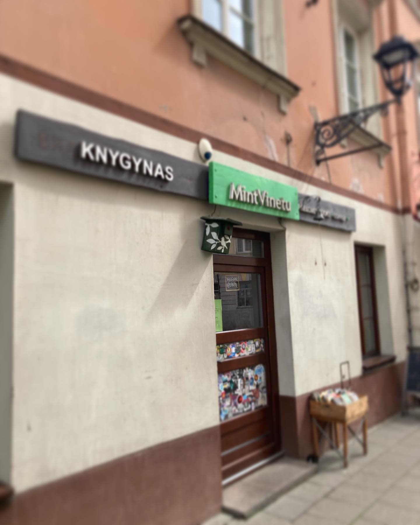 bookstore in vilnius old town small bussiness