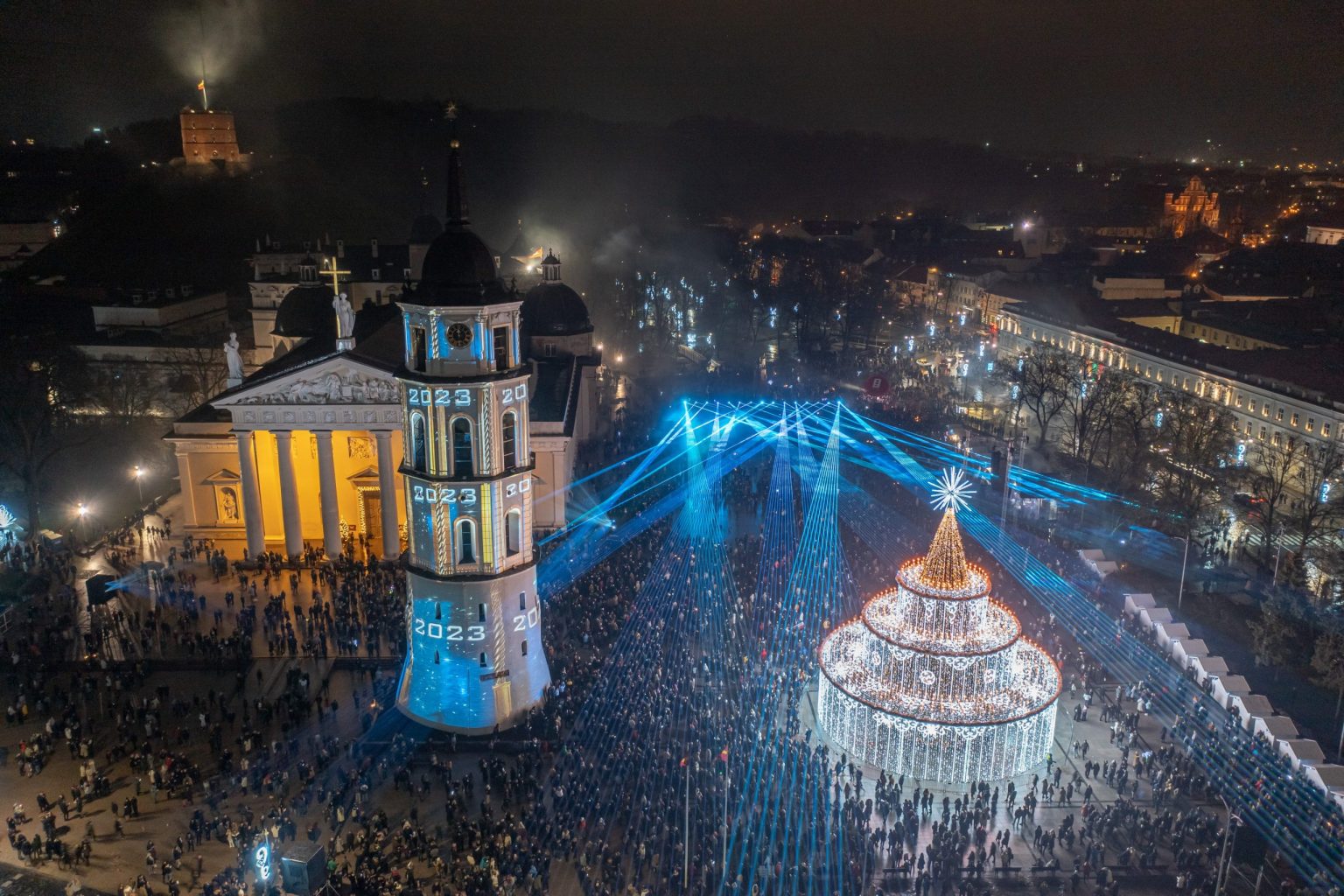 new year celebration laser show