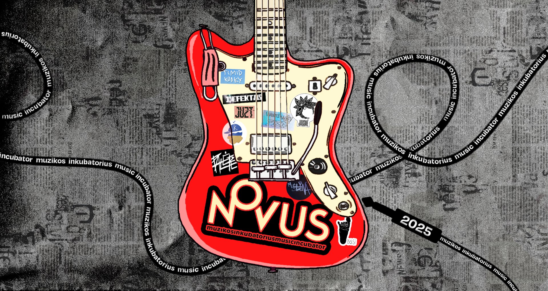 event poster for music incubator Novus'25
