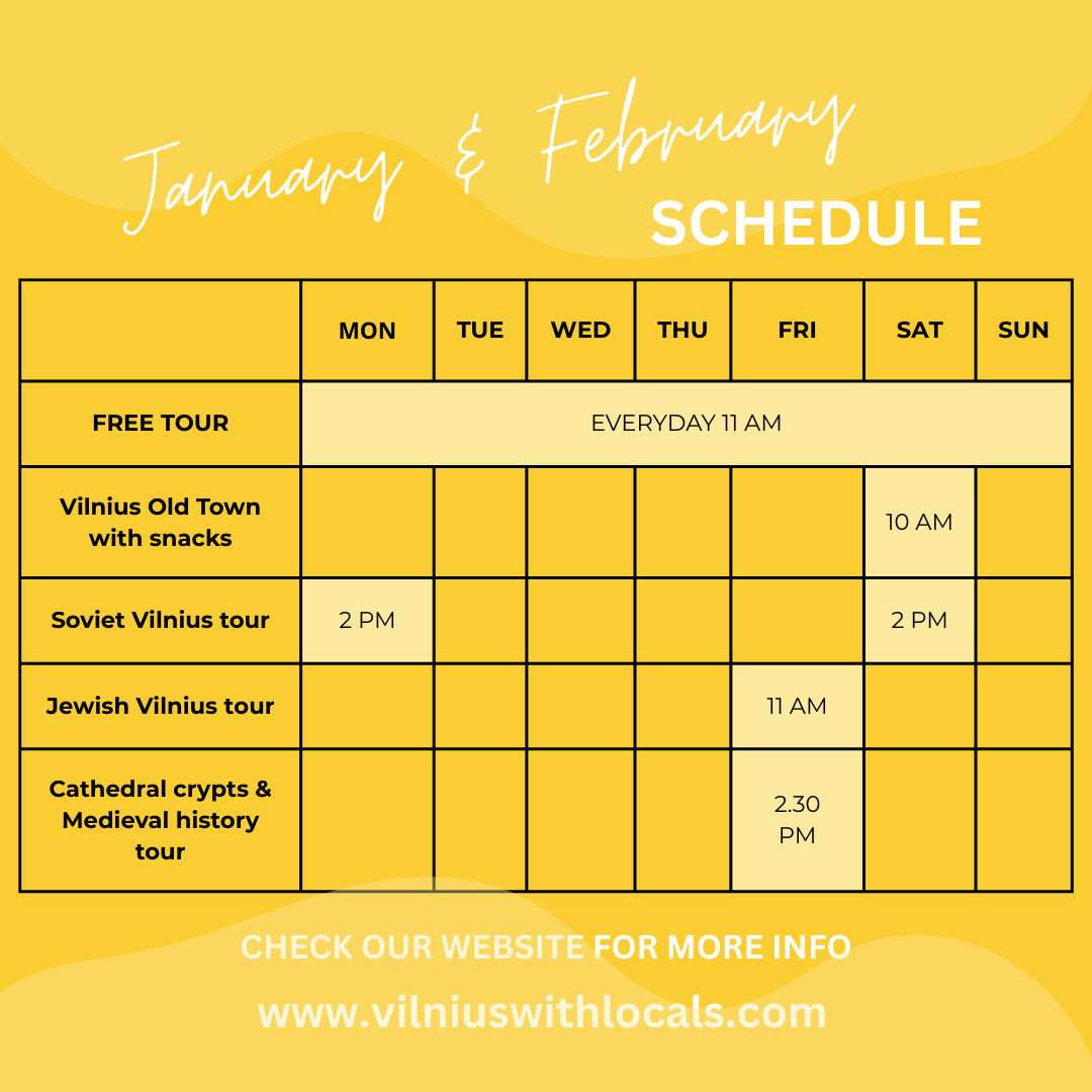 walkingt tours vilnius old town winter 2026