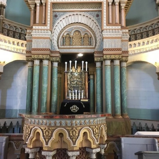 Interior of Choral synagogue in Vilnius city